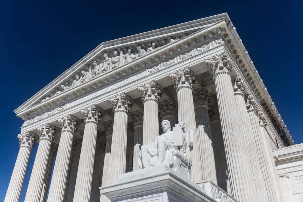 The supreme court building in washington, dc.